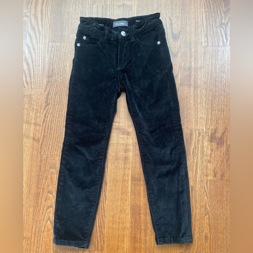 Velour DL1961 kids skinny dressy pants